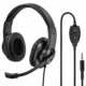 Hama HS-P350 slušalke, 3.5 mm, črna, 100dB/mW, mikrofon