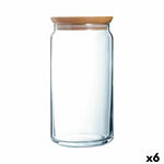 NEW Kozarec za shranjevanje Luminarc Pav Prozorno Steklo (1,5 L) (6 kosov)