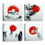 Slike v kompletu 4 ks 30x30 cm Zen – Wallity