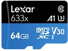 Lexar microSDXC 64GB spominska kartica