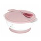 Kikkaboo Suction Bowl &amp; Heat Sensing Spoon jedilni set 4 m+ Pink 2 kos