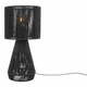 Črna namizna svetilka s senčnikom iz papirnatega prepleta (višina 40 cm) Forma Cone – Leitmotiv