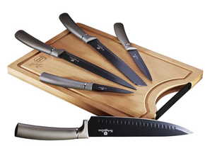 Berlingerhaus komplet nožev z nelepljivo površino z rezalno desko Carbon PRO Line