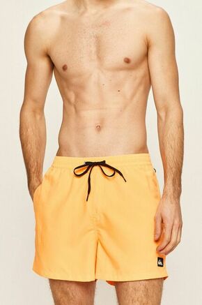 Kopalne kratke hlače Quiksilver oranžna barva - oranžna. Kopalne kratke hlače iz kolekcije Quiksilver. Model izdelan iz enobarvnega materiala.