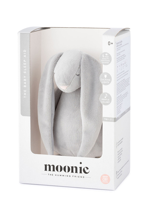 MOONIE Organic Humming Bunny Light and Sound Silver