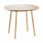 Jedilna miza iz masivnega lesa EMKO Naïve, ⌀ 90 cm
