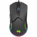 Marvo M359 RGB gaming miška, optični, žičen, 3200 dpi, 1000 Hz, črni
