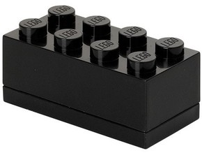 LEGO mini box 8 - črna 46 x 92 x 43 mm
