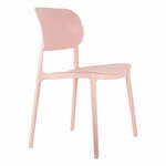 Svetlo rožnati plastični jedilni stoli v kompletu 4 ks Cheer – Leitmotiv