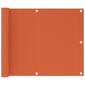 VidaXL Balkonsko platno oranžno 75x300 cm HDPE
