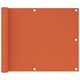vidaXL Balkonsko platno oranžno 75x300 cm HDPE