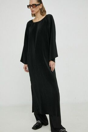 Obleka By Malene Birger Viella črna barva - črna. Obleka iz kolekcije By Malene Birger. Ohlapen model