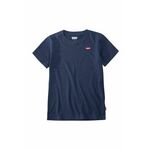 Otroški t-shirt Levi's mornarsko modra barva - mornarsko modra. T-shirt iz kolekcije Levi's. Model izdelan iz tanke, elastične pletenine.