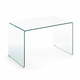 Steklena pisalna miza 70x125 cm Burano – Kave Home
