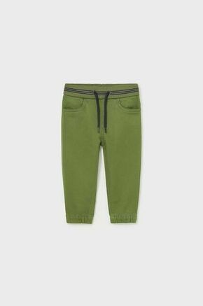 Otroške trenirke Mayoral jogger zelena barva - zelena. Kratke hlače za dojenčka iz kolekcije Mayoral. Model izdelan iz udobne pletenine.