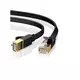 Ugreen ploščati omrežni kabel nw106 ethernet rj45, cat.7, stp, 10m (črn)