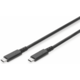 Digitus kabel, USB 4.0 C-C, 0,8m črn (AK-300343-008-S)
