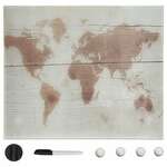 Vidaxl Stenska magnetna tabla iz stekla 40x40 cm