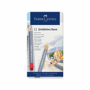 Faber-Castell Akvarelne barvice Goldfaber Aqua v pločevinasti škatli