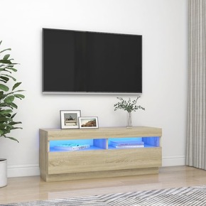 TV omarica z LED lučkami sonoma hrast 100x35x40 cm