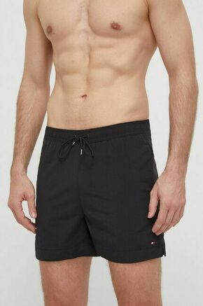 Kopalne kratke hlače Tommy Hilfiger črna barva - črna. Kopalne kratke hlače iz kolekcije Tommy Hilfiger