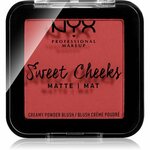 NYX Professional Makeup Sweet Cheeks Matte mat kremno rdečilo v prahu 5 g odtenek Citrine Rose za ženske