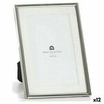 NEW Okvir za fotografije Kristal Srebrna Jeklo (13,5 x 18 x 11 cm) (12 kosov)