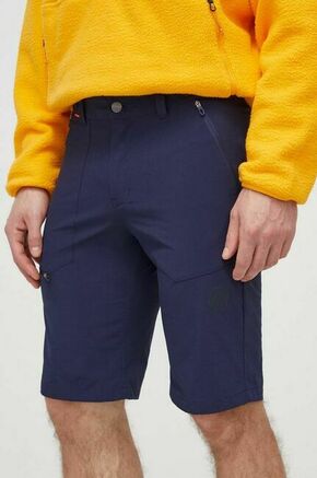 Pohodne kratke hlače Mammut Runbold mornarsko modra barva - mornarsko modra. Pohodne kratke hlače iz kolekcije Mammut. Model izdelan iz materiala