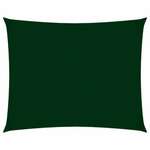 vidaXL Senčno jadro oxford tkanina pravokotno 2x3 m temno zeleno