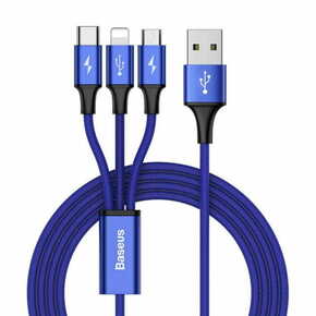 BASEUS Rapid 3v1 napajalni kabel za Micro USB