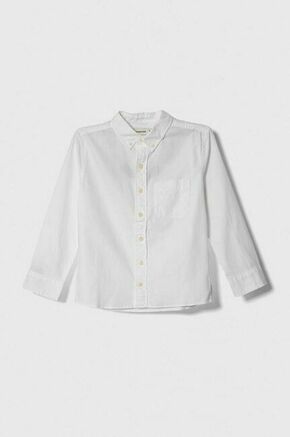 Otroška bombažna srajca Abercrombie &amp; Fitch bela barva - bela. Otroški srajca iz kolekcije Abercrombie &amp; Fitch