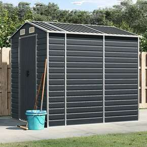 VidaXL Vrtna lopa antracit 191x215x198 cm pocinkano jeklo
