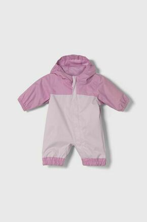 Kombinezon za dojenčka Columbia Critter Jumper Rain roza barva - roza. Kombinezon za dojenčka iz kolekcije Columbia. Model izdelan iz udobne tkanine.