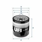 UFI 23.280.00 OLJNI FILTER