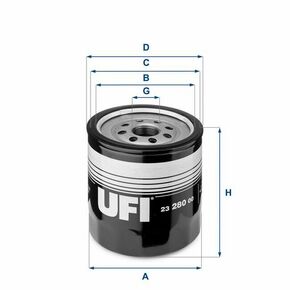 UFI 23.280.00 OLJNI FILTER