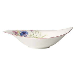 Bela porcelanasta skleda za solato z motivom cvetja Villeroy &amp; Boch Mariefleur Serve