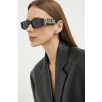 Sončna očala Palm Angels ženska, črna barva, PERI007_511007 - črna. Sončna očala iz kolekcije Palm Angels. Model z enobarvnimi stekli in okvirji iz plastike. Ima filter UV 400.