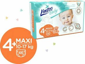 LINTEO BABY Plenice Baby Premium MAXI + (10-17 kg) 184 kos