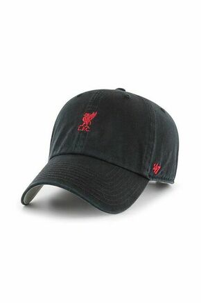 47brand kapa EPL Liverpool - črna. Kapa s šiltom vrste baseball iz kolekcije 47brand. Model izdelan iz enobarvne tkanine.
