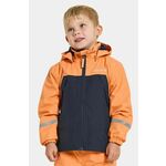 Otroška jakna Didriksons ENSO KIDS JACKET 5 oranžna barva - oranžna. Otroška jakna iz kolekcije Didriksons. Nepodložen model, izdelan iz vzorčastega materiala.