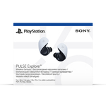 Sony Pulse Explore gaming slušalke, USB/bluetooth/brezžične, bela/črna, mikrofon