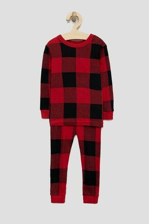 Otroška bombažna pižama GAP rdeča barva - rdeča. Otroška Pižama iz kolekcije GAP. Model izdelan iz elastične pletenine.