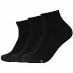 Nogavice Skechers (3-pack) moške, črna barva - črna. Kratke nogavice iz kolekcije Skechers. Model izdelan iz elastičnega materiala. V kompletu so trije pari.