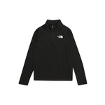 Otroška dolga majica The North Face NEVER STOP 1/4 ZIP črna barva - črna. Majica z dolgimi rokavi iz kolekcije The North Face, izdelana iz tanke, elastične pletenine. Izdelek vsebuje reciklirana vlakna.
