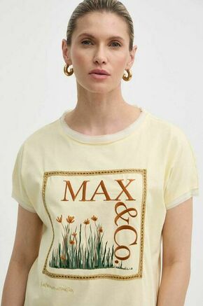 Bombažna kratka majica MAX&amp;Co. x FATMA MOSTAFA ženska
