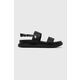 Sandali U.S. Polo Assn. KARY ženski, črna barva, KARY001W 4Y1 - črna. Sandali iz kolekcije U.S. Polo Assn. Model je izdelan iz ekološkega usnja. Model z mehkim, oblikovanim vložkom zagotavlja udobje.