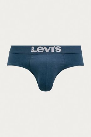 Levi's moške spodnjice (2-pack) - mornarsko modra. Spodnje hlače iz kolekcije Levi's. Model izdelan iz elastične pletenini. V kompletu sta dva para.