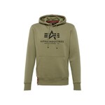 ALPHA INDUSTRIES Majica oliva / črna