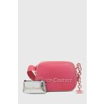 Torbica Juicy Couture roza barva, BIJJM5337WVP - roza. Majhna torbica iz kolekcije Juicy Couture. Model na zapenjanje, izdelan iz ekološkega usnja. Model ima priloženo denarnico za kovance.