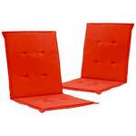 vidaXL Blazine za vrtne stole 2 kosa rdeče 100x50x3 cm oxford tkanina